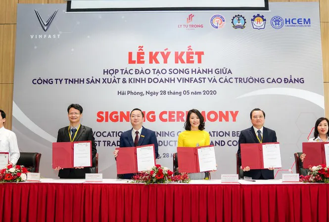 VinFast hợp tác với 5 trường nghề để đào tạo ngành cơ điện tử và kỹ thuật ô tô