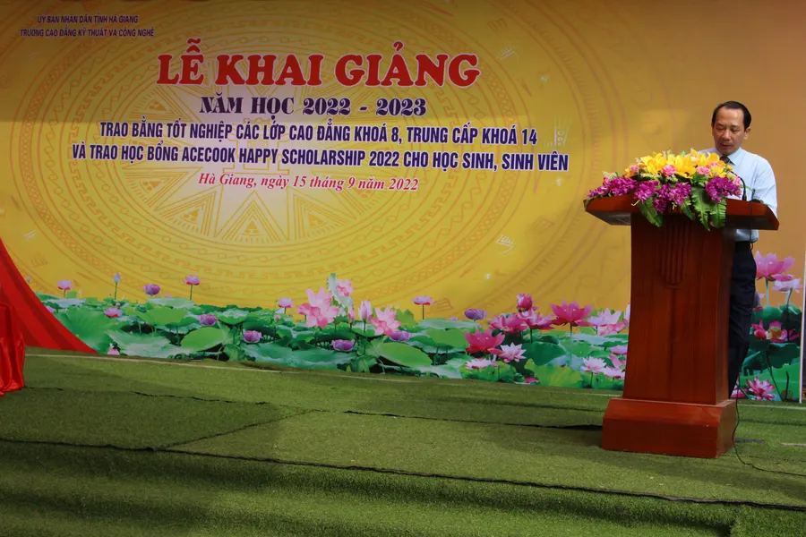 Trường Cao đẳng Kỹ thuật và Công nghệ Hà Giang bước vào năm học mới