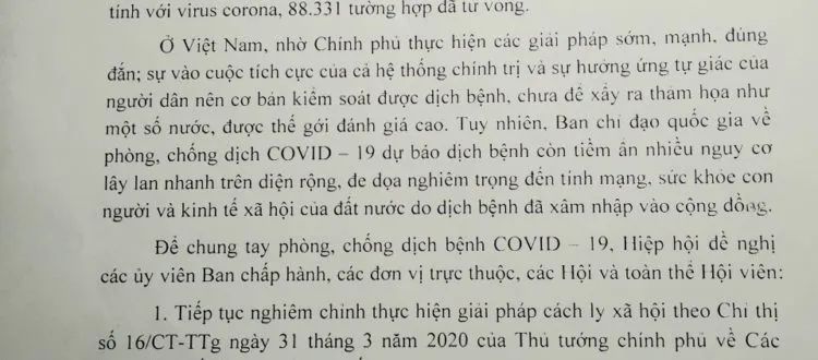 Hiệp hội GDNN và Nghề CTXH Việt Nam vận động quyên góp chung tay phòng, chống COVID-19