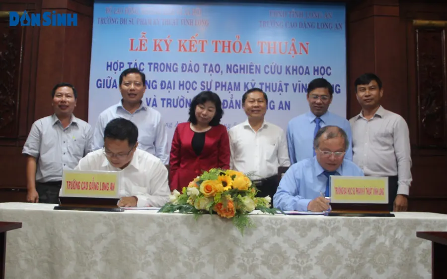 Trường ĐH Sư phạm Kỹ thuật Vĩnh Long hợp tác đào tạo với Trường Cao đẳng Long An